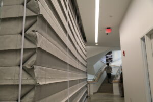 Объемно-пространственное решение противопожарной, противодымной шторы